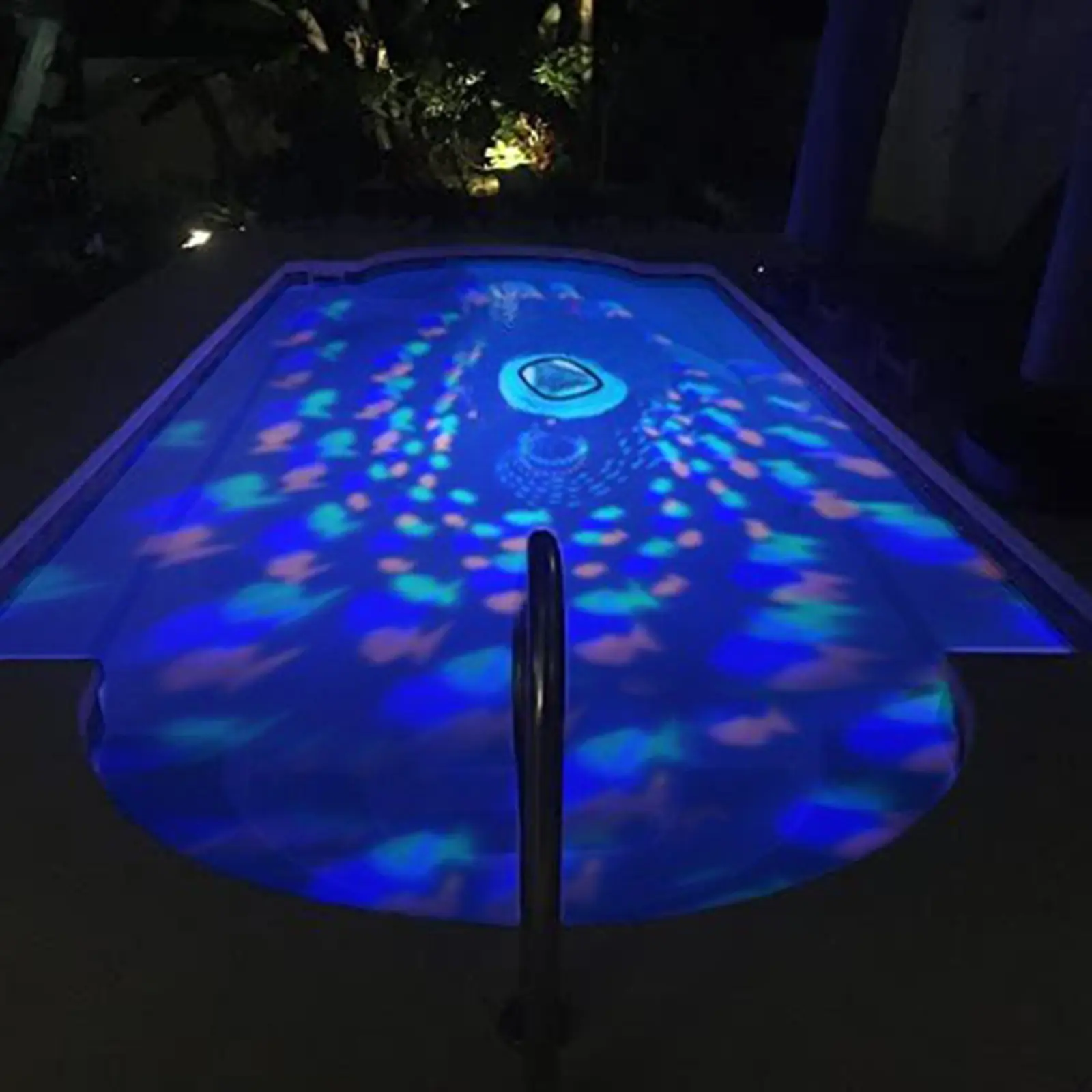 Colorful Underwater Lights Fish Pattern Multi Color Underwater Lamp 4 Colors Battery Operated Pool Accessories