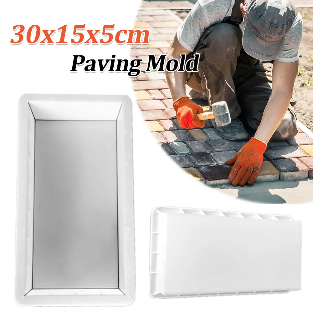 Garden Walk Pavement Mold DIY Manually Paving Cement Brick Stone Road Concrete Molds Path Maker Reusable DIY Manually Paving