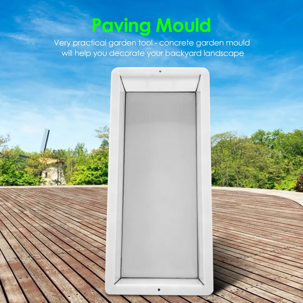 Garden Walk Pavement Mold DIY Manually Paving Cement Brick Stone Road Concrete Molds Path Maker Reusable DIY Manually Paving