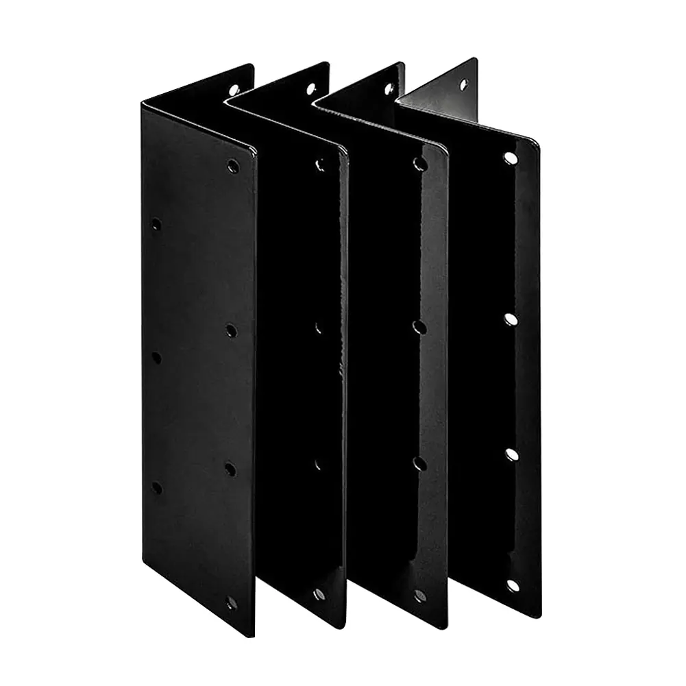 4Pcs Raised Garden Bed Corner Brackets Rust Resistant Metal Garden Corner Brackets Black Metal Corner Brackets for 20-24Inch Bed