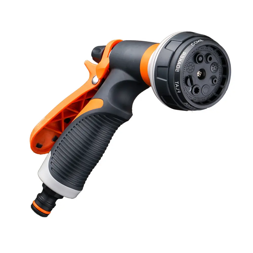 Hand-Held Watering Garden Nozzle Multi-Function Water Hose Nozzle Household Irrigation Sprayer High Pressure Water Flowers Trees