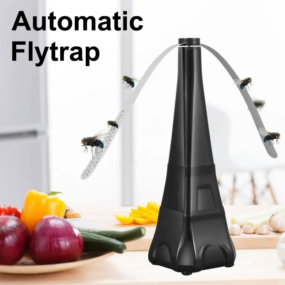 1/2Pcs Fly Repellent Fan Pest Repellent Table Fan Keep Flies Away Fly Spinner Battery Powered Fly Deterrent for Outdoor Dining