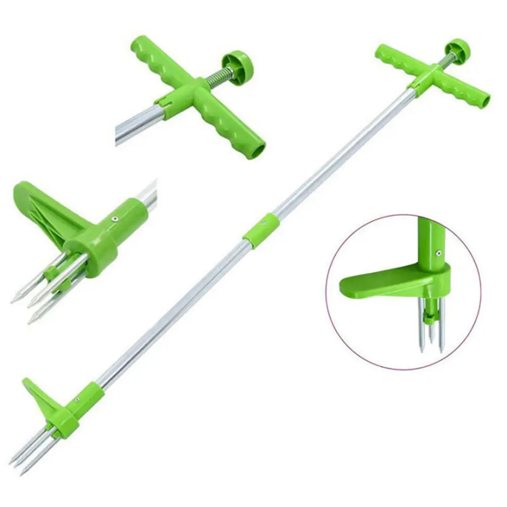 Easily Carrying Weed Remover Grass Root Pullers Weeder Long Handle Eco-friendly Tool for Garden Lawn Outdoor Yard