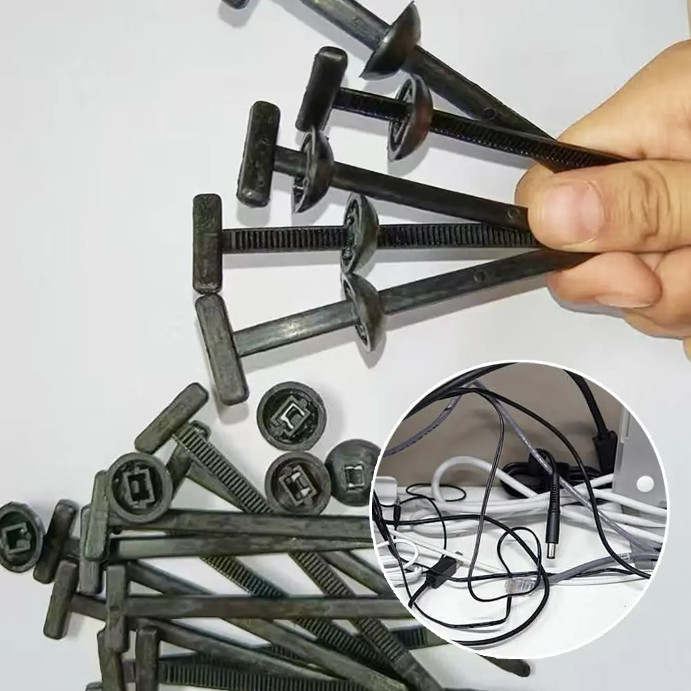 30-100PCS Nylon Universal Cable Tie Buckle Heavy Duty Self-Locking Nylon Zip Ties Holder UV Resistant Zipties for Garden Parts