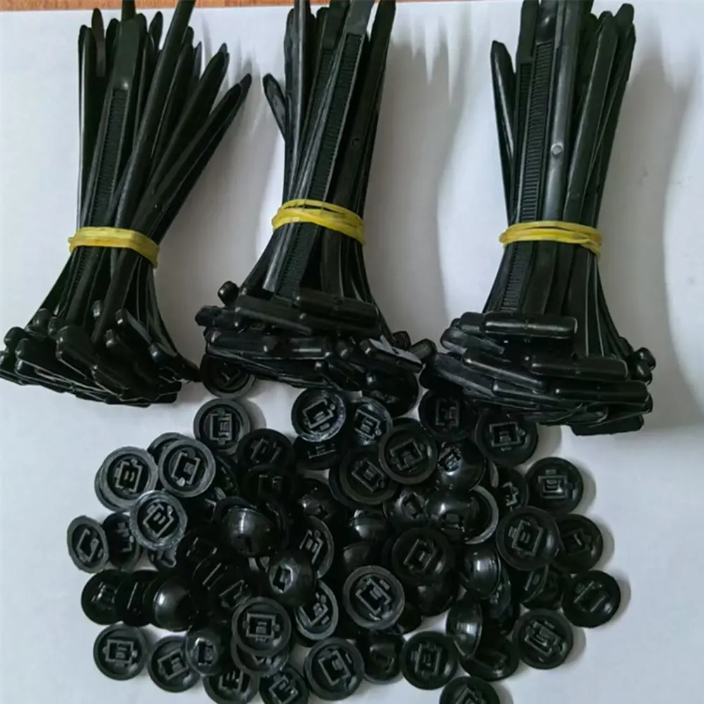 30-100PCS Nylon Universal Cable Tie Buckle Heavy Duty Self-Locking Nylon Zip Ties Holder UV Resistant Zipties for Garden Parts