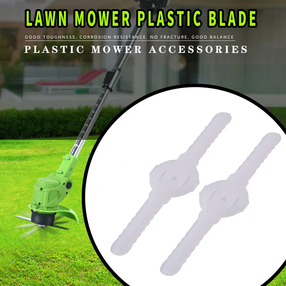 20-100PCS Plastic Cutter Blades For Garden Electric Cordless Grass Strimmer Tool Cutter Lawn Grass Mower Trimmer Spare Accessory