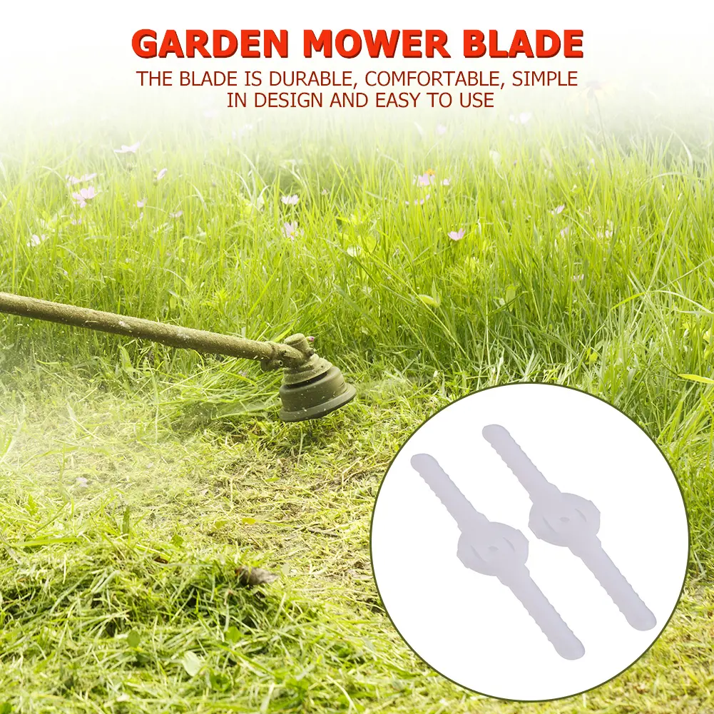 20-100PCS Plastic Cutter Blades For Garden Electric Cordless Grass Strimmer Tool Cutter Lawn Grass Mower Trimmer Spare Accessory