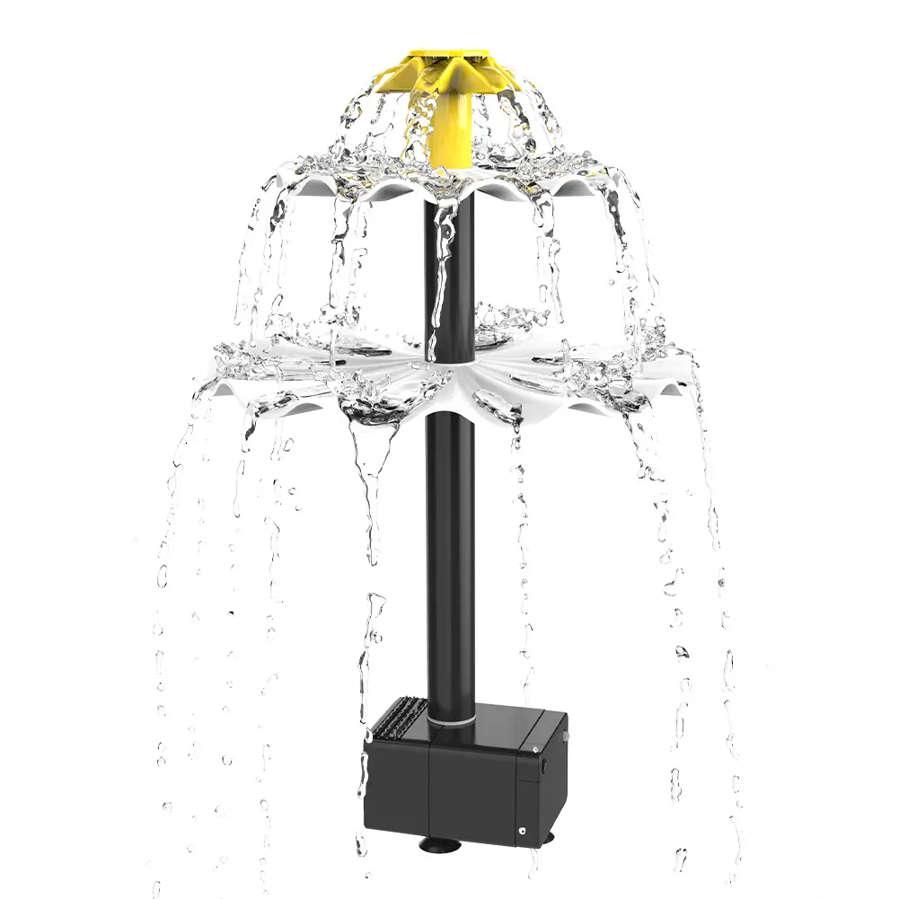 3 Tiered Bird Bath Pump DIY Solar Bird Bath Fountain Outdoor Bird Feeder with Solar Panel Multifunction for Garden Decoration