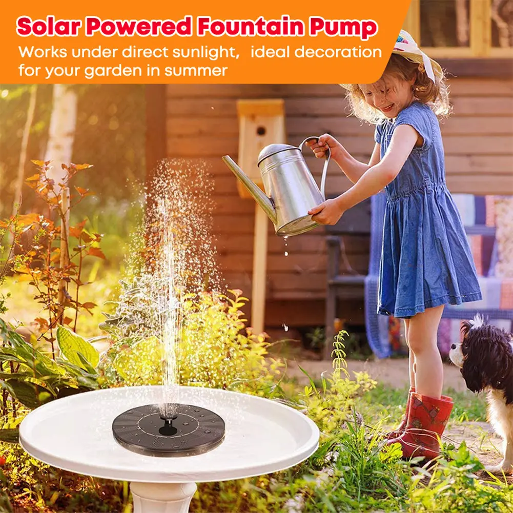 Solar Floating Water Fountain Bird Bath Fountain Pump Pond Decoration Solar Powered Fountain Water Pump For Garden And Patio