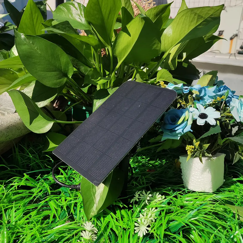 5W 5V Solar Power Panel Water Pump Garden Decoration with Stake Solar Panel Fountain Watering System Energy Saving Kits for Pool