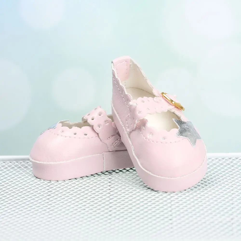 6.5cm Doll Shoes PU Leather Mini Shoes Suit For 16 Inches Doll Clothing Toys Baby Gifts Doll Accessories DIY Girl`s Toy