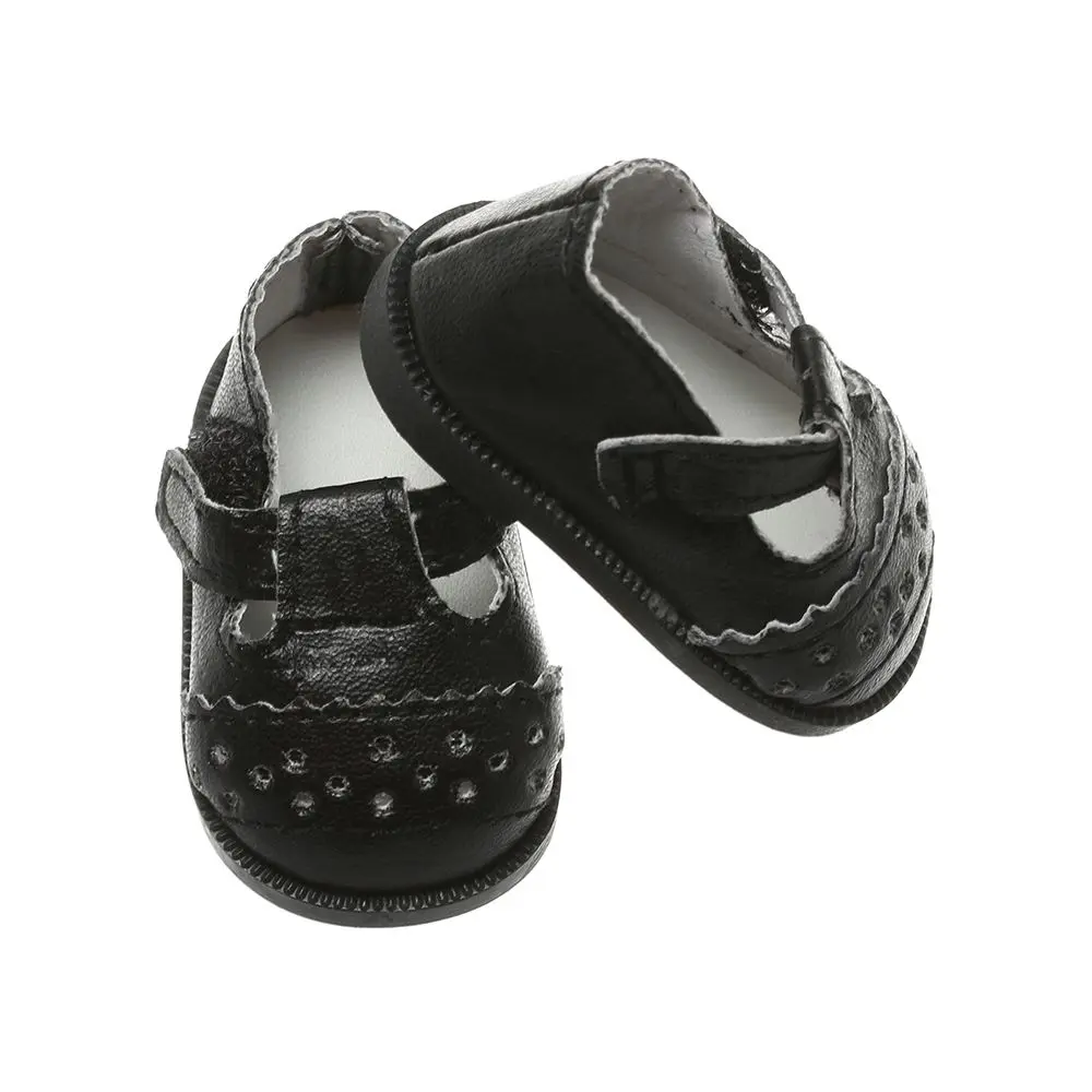 6.5cm Doll Shoes PU Leather Mini Shoes Suit For 16 Inches Doll Clothing Toys Baby Gifts Doll Accessories DIY Girl`s Toy