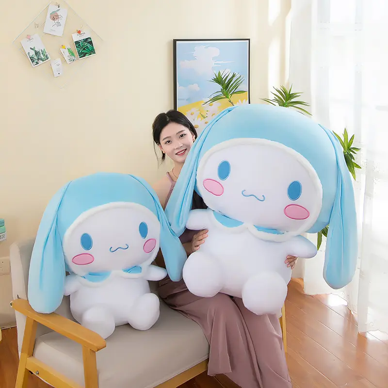 Cute Cinnamoroll Pillow Plush Toys Dolls Soft Plushies Stuffed Dog Doll Birthday Gift for Kids