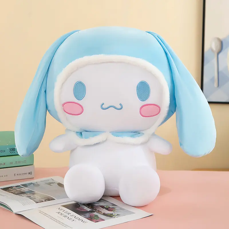 Cute Cinnamoroll Pillow Plush Toys Dolls Soft Plushies Stuffed Dog Doll Birthday Gift for Kids