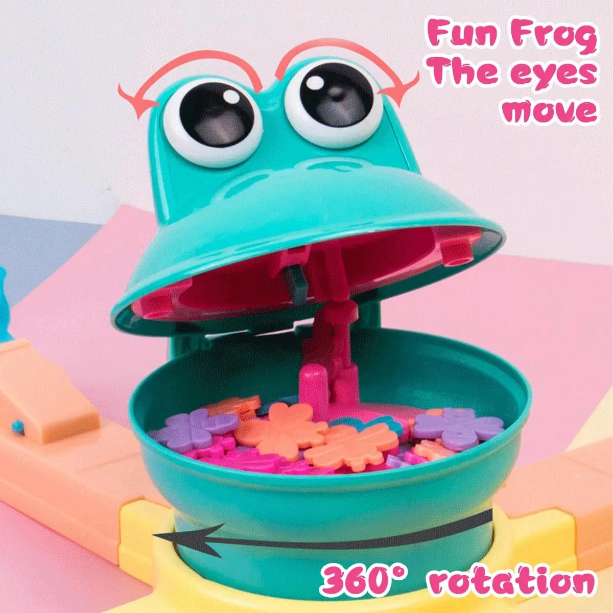 Hungry Frog Turtle Eat Beans Interactive Toy Multiplayer Educational Table Board Game Competitive Bean Ball Party Kid Toy Gift