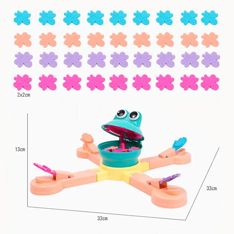 Hungry Frog Turtle Eat Beans Interactive Toy Multiplayer Educational Table Board Game Competitive Bean Ball Party Kid Toy Gift