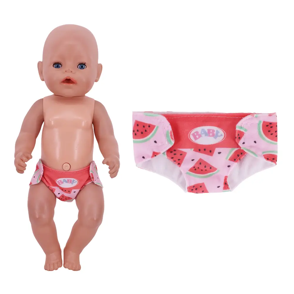 New Cute Fruit Animal Print Doll Underpants For 18Inch American Doll&43Cm Reborn Baby Doll Clothing Accessories Pop Girl's Toys