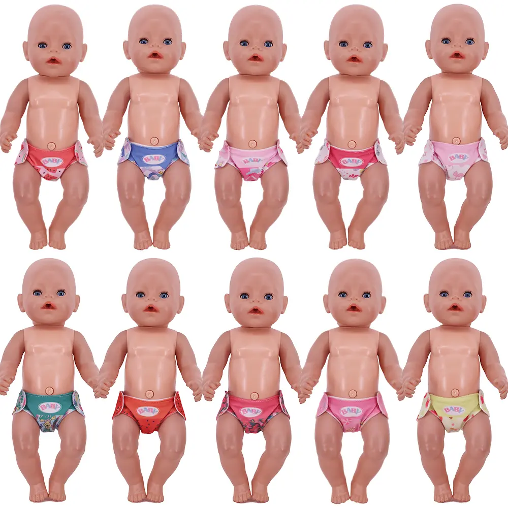New Cute Fruit Animal Print Doll Underpants For 18Inch American Doll&43Cm Reborn Baby Doll Clothing Accessories Pop Girl's Toys