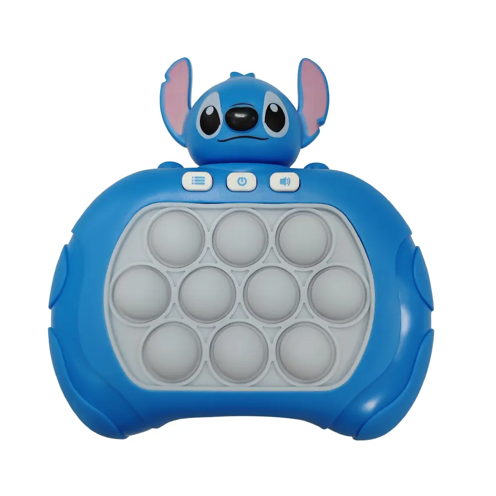 New Sanrio Stitch Quick Push Bubbles Game Machine for Kids, Fun Whac-A-Mole Squeezer, Anti Stress Sensory Fidget Toy, New Gifts