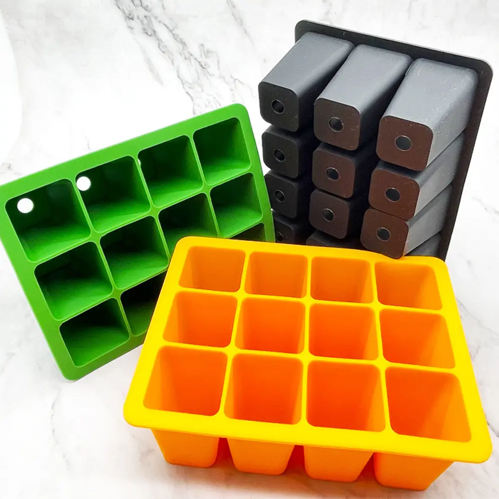 1/2PCS 12 Holes Silicone Seed Starter Tray Breathable Flower Plant Seed Grows Box Seed Propagation Container for Plant Tools