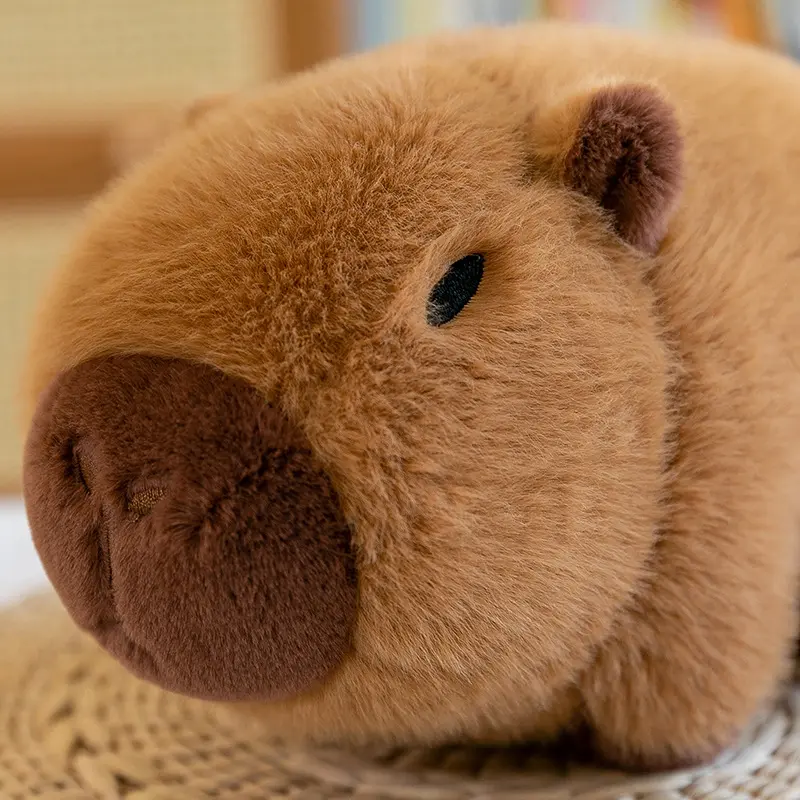 35cm Hut Plush Capibala Doll Soft Animal Avocado Mouse Plush Toys Avocado Doll Children's and Girls' Gift Capybara Pillow
