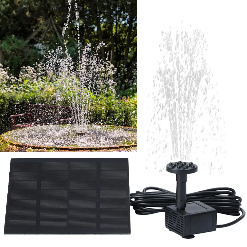 7V 200L/H PET Pump Aquarium Fish Tank Fountain Pool Solar Panel Water Pump Kits for Outdoor Traveling Supplies