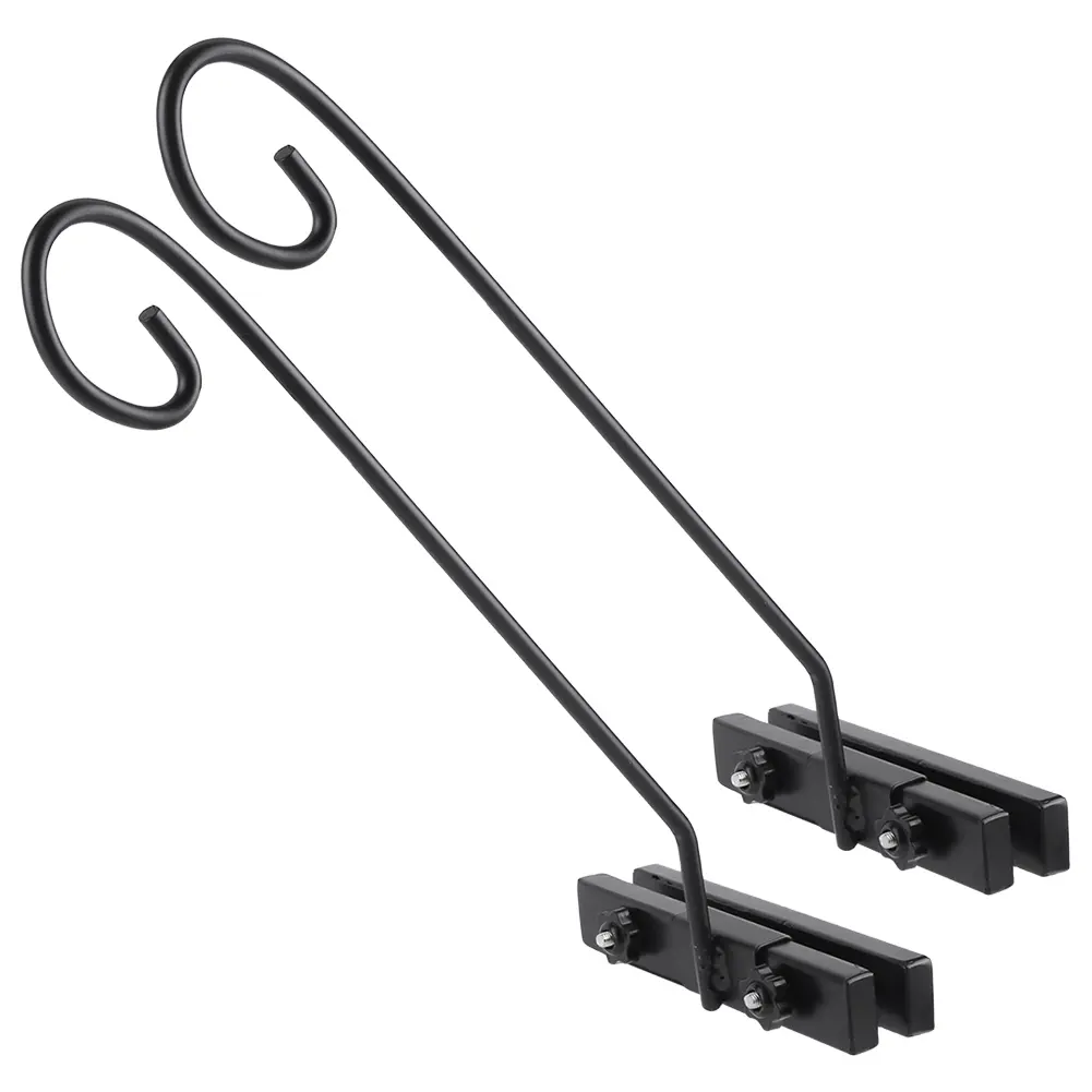 Deck Railing Plant Hanger Railing Hanging Hook Deck Shepherd Hook for Hanging Flower Baskets Wind Chimes Planters