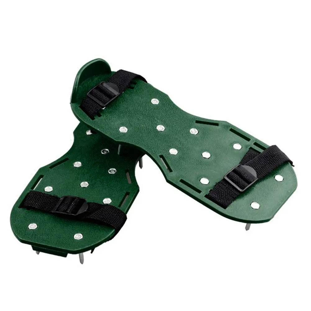 Multi-functional Gardening Walking Garden Yard Grass Cultivator Scarification Aerator Nail Shoes Practical  Tools