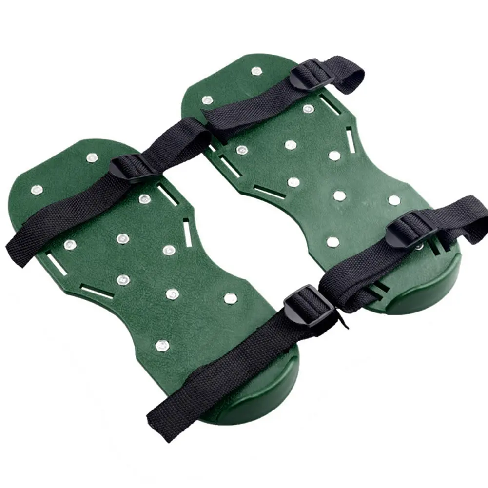 Multi-functional Gardening Walking Garden Yard Grass Cultivator Scarification Aerator Nail Shoes Practical  Tools
