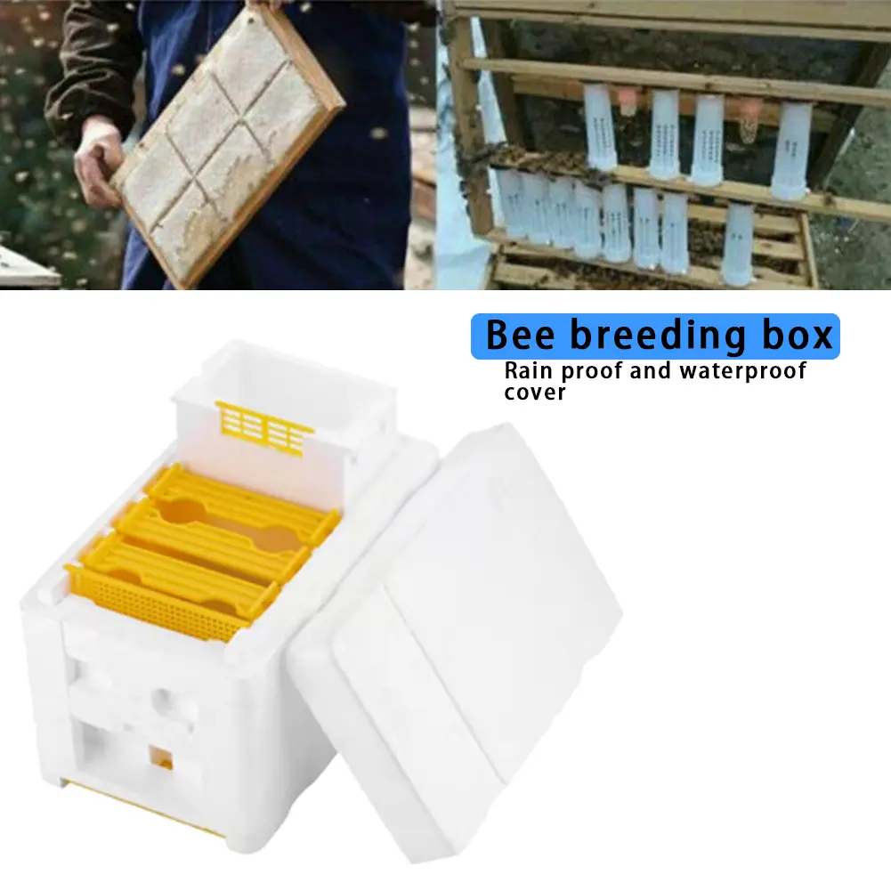 Multi-Function Beehive Beekeeping King Box Foam Pollination Boxes Bee Nest Tool