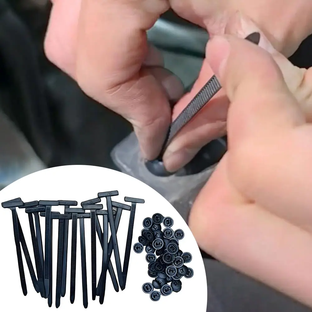 50-300PCS Universal Nylon Cable Tie Buckle Self-Locking Zip Ties Holder with Pin And Button Multi-Purpose Cable Tie DIY Tools