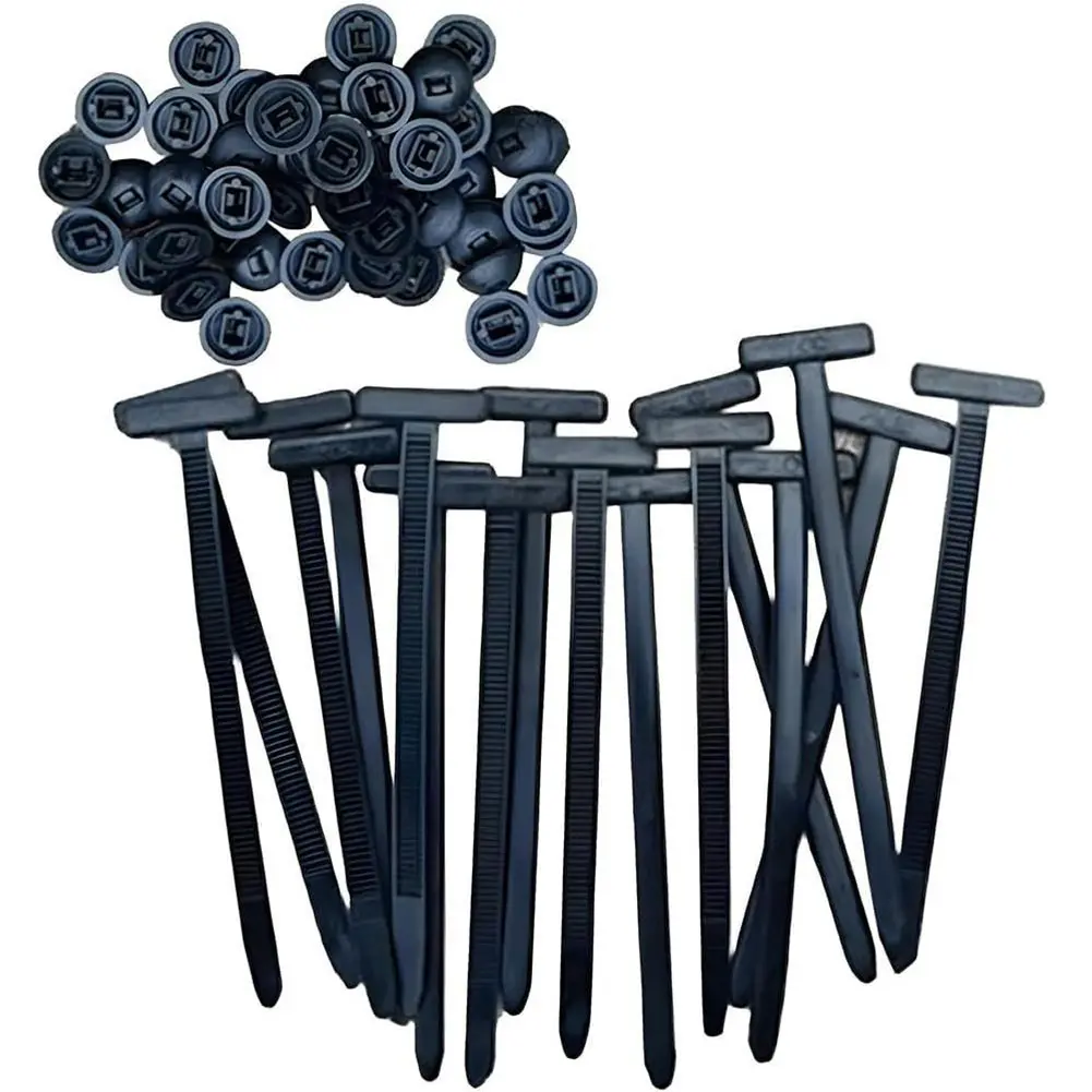 50-300PCS Universal Nylon Cable Tie Buckle Self-Locking Zip Ties Holder with Pin And Button Multi-Purpose Cable Tie DIY Tools