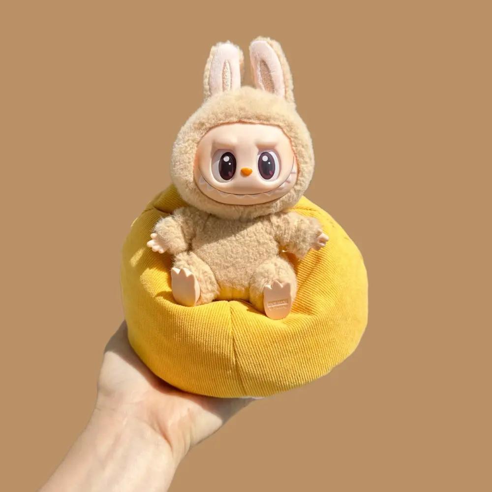 For V2 V3 Labubu Accessories Clothes Designer Suitable 17CM Doll Kawaii Mini Sofa Bed Birthday Gift Toys