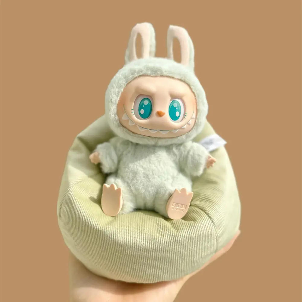 For V2 V3 Labubu Accessories Clothes Designer Suitable 17CM Doll Kawaii Mini Sofa Bed Birthday Gift Toys