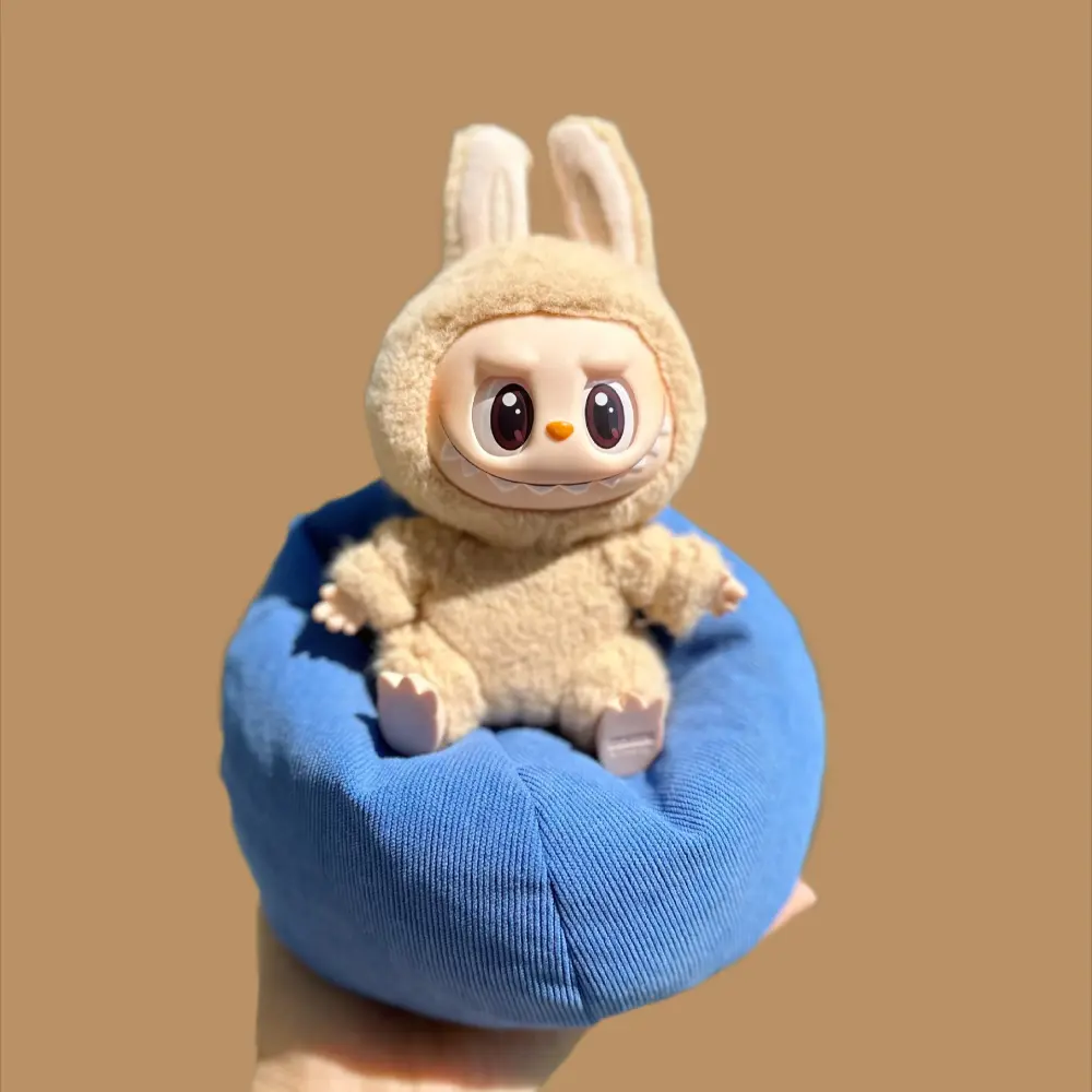 For V2 V3 Labubu Accessories Clothes Designer Suitable 17CM Doll Kawaii Mini Sofa Bed Birthday Gift Toys