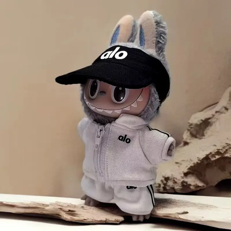 Hot Corduroy For Labubu Doll LA Clothing Set Hat 17cm Clothes Shoes Doll DIY Accessories Training Sitting Party Games Toys Gifts