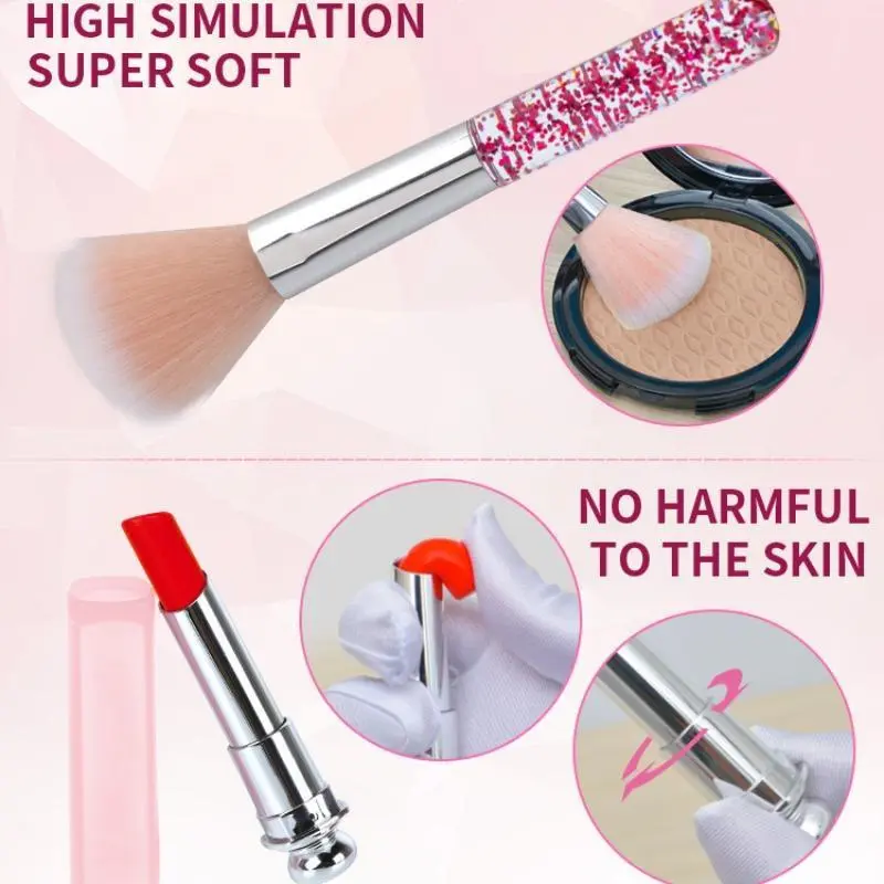 Simulation Cosmetics Set Kids Play House Toys Simulation Make up Lipstick Nail Paint Educational Toys Pretend Makeup Girls Game