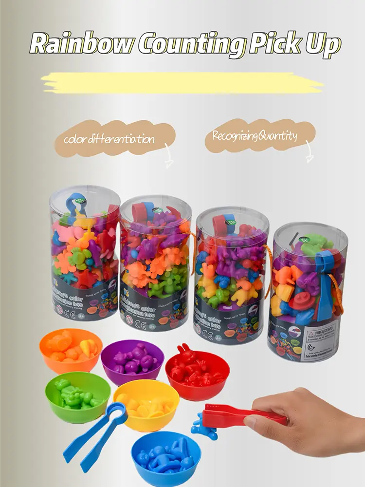 Rainbow Sorting Game Animal Puzzle Toy Dinosaur Traffic Color Matching Game Montessori Education Sensory Toys For Kids Preschool