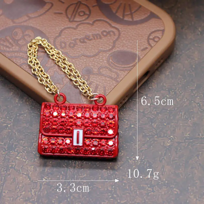 1Pc Miniature Fashionable Dollhouse Metal Chain Handbag Set Pack Doll Bags for Clothes Accessories Toy for Kids