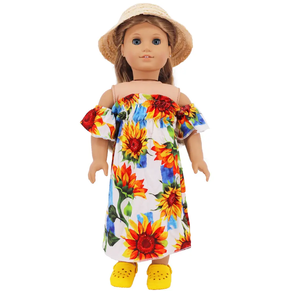 Doll Shoes Summer Sandals for 18inch Girl American&43 Cm Baby New Born Doll Accessories,Our Generation Kawaii Shoes Slipper Toys