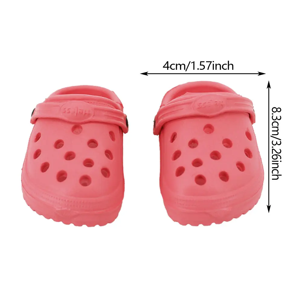 Doll Shoes Summer Sandals for 18inch Girl American&43 Cm Baby New Born Doll Accessories,Our Generation Kawaii Shoes Slipper Toys