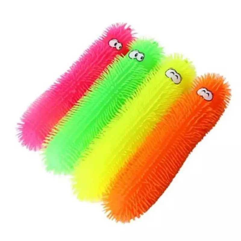 1pc random Children's Interactive Vent Caterpillars Ball Educational Toy with Portable Flashing LED Training