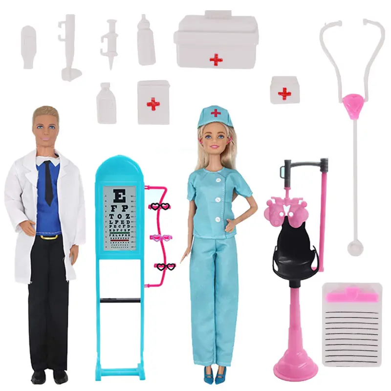 Doctor Nurse Clothing Set And Doll Accessories For 30 CM babi Doll,Toys For Girls,Birthday Gift,Christmas Present