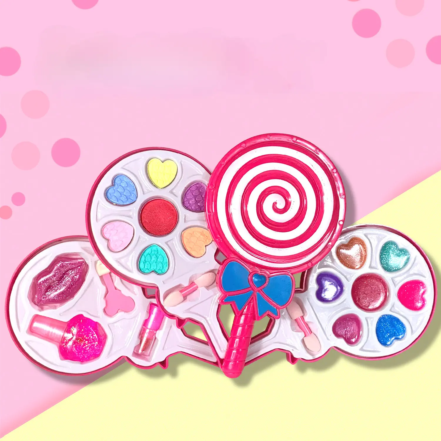 Children Makeup Toys Girl Strawberry Cosmetic Set Diy Princess Box Safe Water Soluble Play House Beauty Birthday Gift for Girls