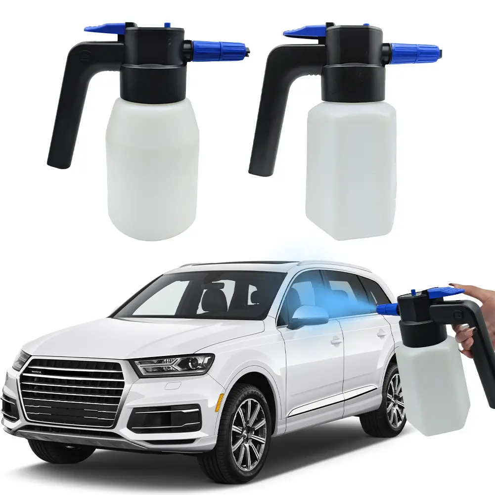 1.5L Electric Car Washing Foam Spray Pot Electric Car Wash Spray Bottle Car Clean Washer Sprayer for Car Wash Home Cleaning