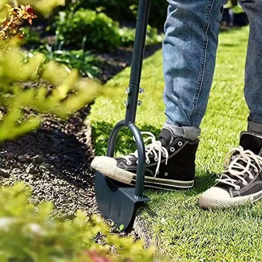 Manual Serrated Trimming Shovel Multifunctional Half Moon Lawn Tool Wear-resistant Reinforced Gardening for Home Garden Supplies