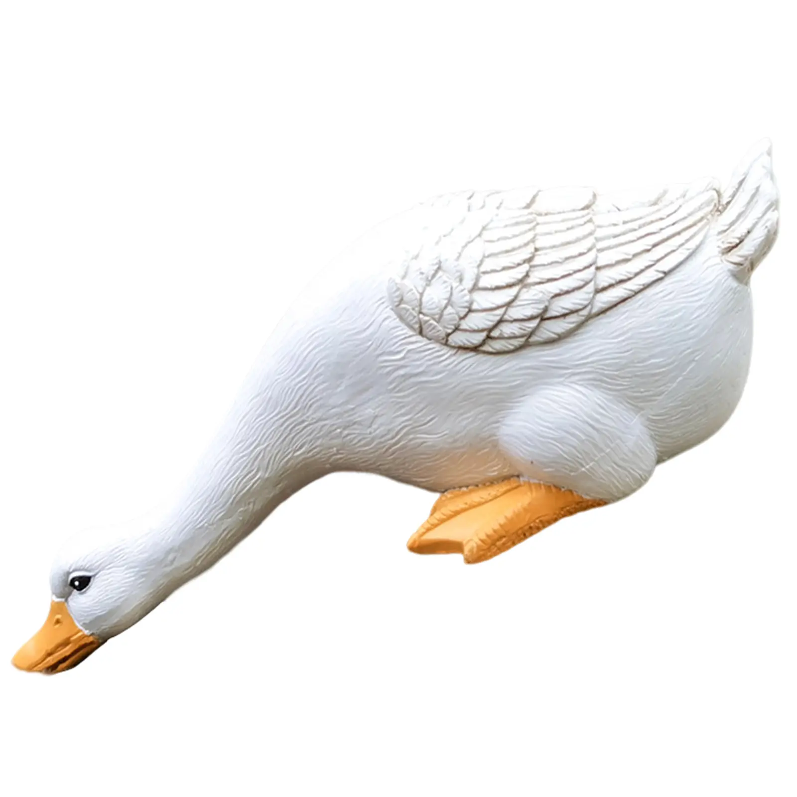 1/3pcs Duck Garden Landscape Figurines Ornament Resin Decorative Duck Statue Waterproof Handicraft Holiday Gift Backyard Decor