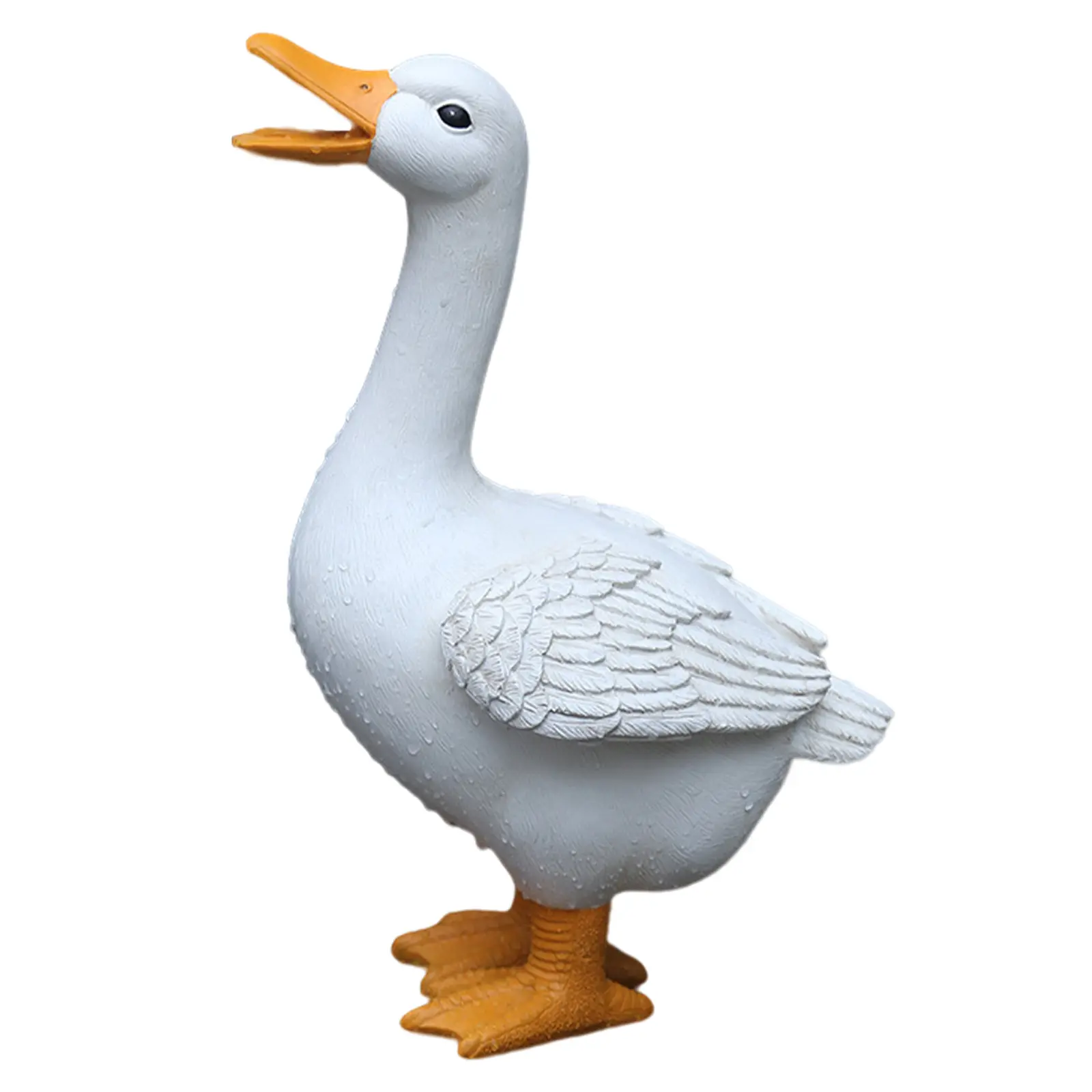 1/3pcs Duck Garden Landscape Figurines Ornament Resin Decorative Duck Statue Waterproof Handicraft Holiday Gift Backyard Decor