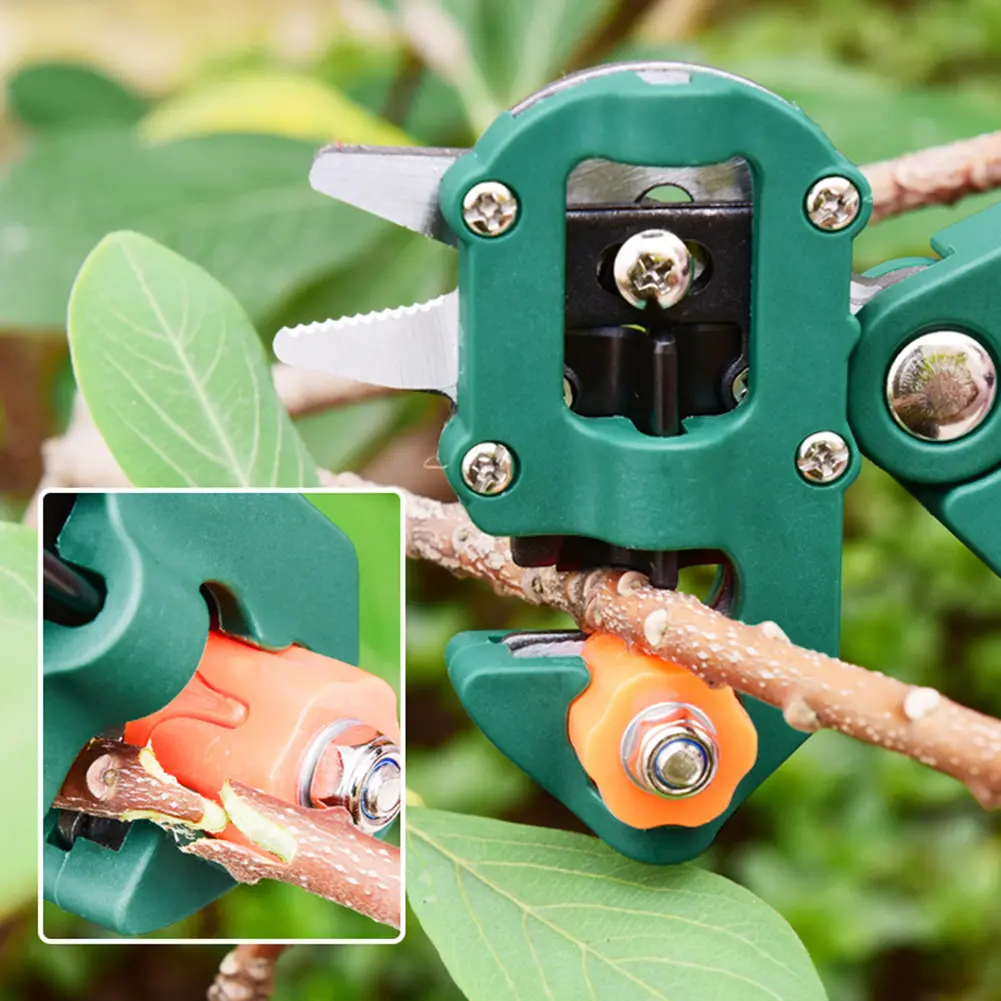 Multifunctional Grafting Pruner Scissors Secateur Pruning Plant Shears Branch Grafting Pruning Shears Kit