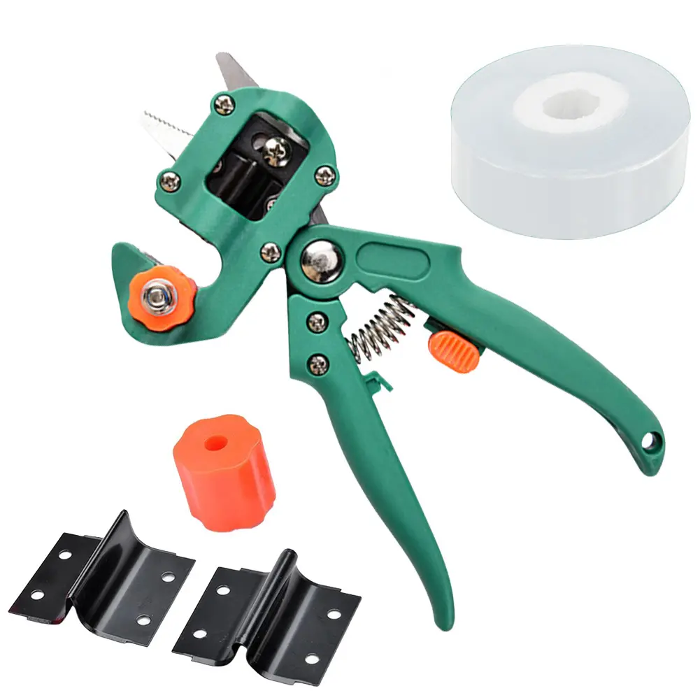 Multifunctional Grafting Pruner Scissors Secateur Pruning Plant Shears Branch Grafting Pruning Shears Kit